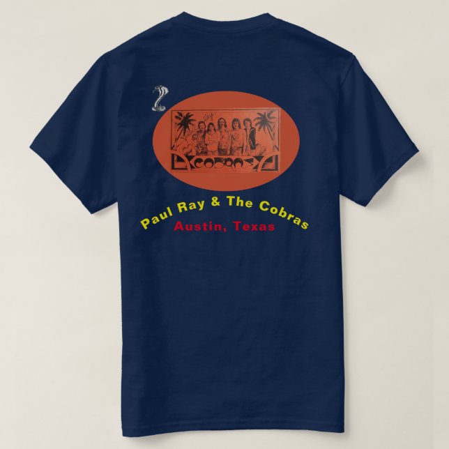 Paul Ray & The Cobras  T-Shirt (Design Back)