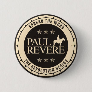 Paul Revere 6 Cm Round Badge