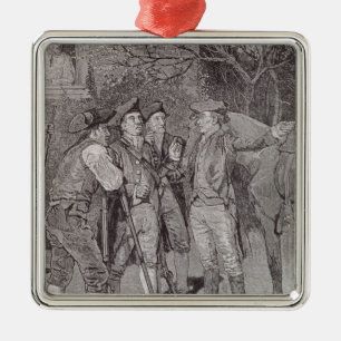 Paul Revere at Lexington Metal Tree Decoration