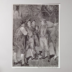 Paul Revere at Lexington Poster