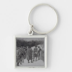 Paul Revere Bringing News to Sullivan Key Ring