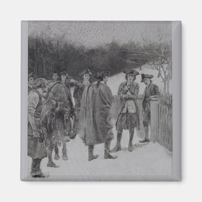 Paul Revere Bringing News to Sullivan Magnet (Front)