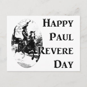 Paul Revere Day Postcard