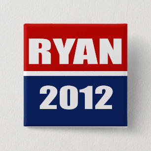 Paul Ryan 2012 15 Cm Square Badge