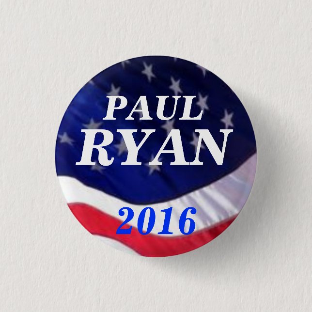 Paul Ryan 2016 3 Cm Round Badge (Front)