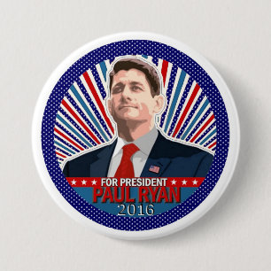 Paul Ryan for President 2016 7.5 Cm Round Badge