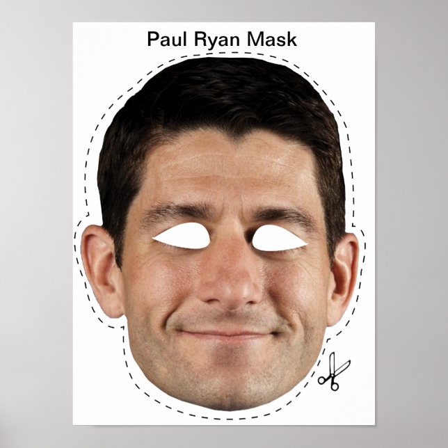 Paul Ryan Halloween Mask Poster (Front)