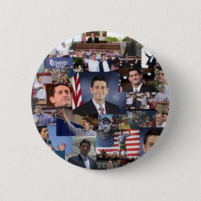 Paul Ryan Republican VP 6 Cm Round Badge (Front)