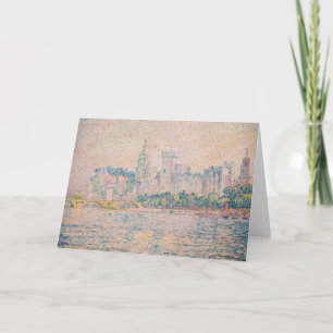 Paul Signac - Avignon, Morning Card