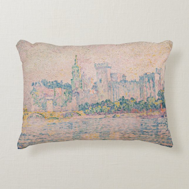 Paul Signac - Avignon, Morning Decorative Cushion (Front)
