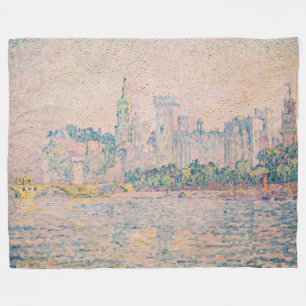 Paul Signac - Avignon, Morning Fleece Blanket