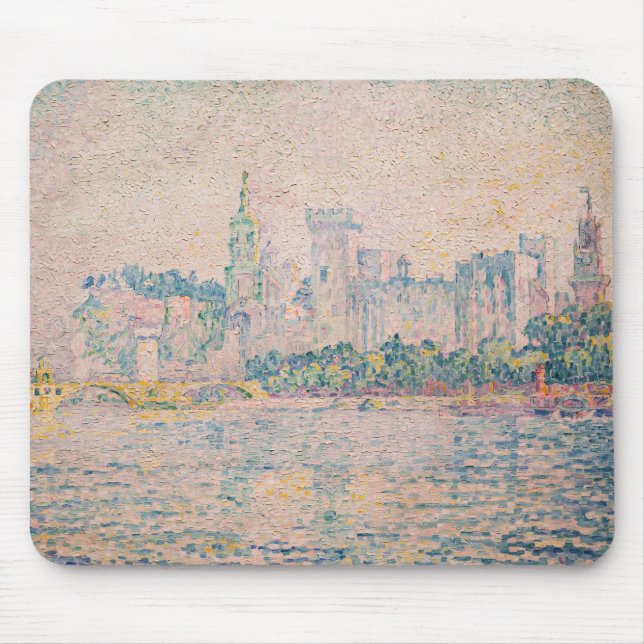Paul Signac - Avignon, Morning Mouse Mat (Front)