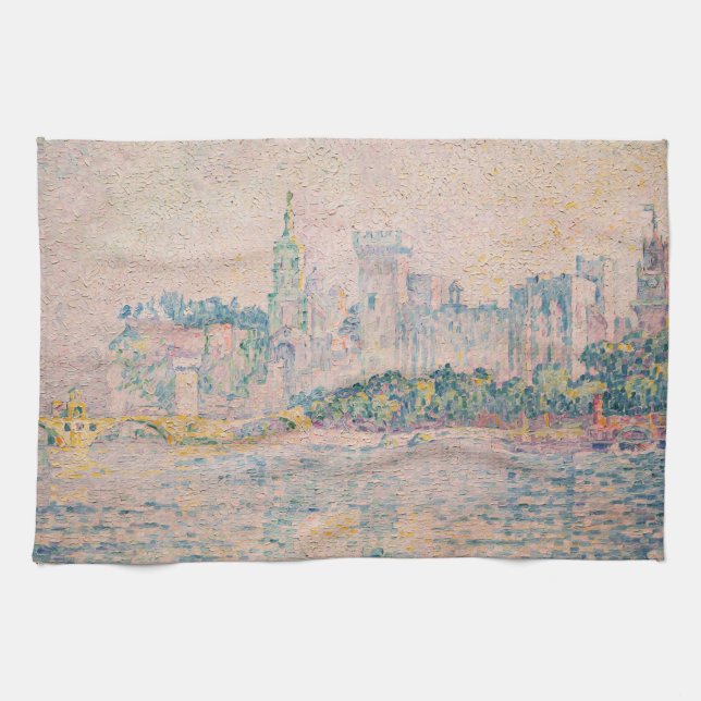 Paul Signac - Avignon, Morning Tea Towel (Horizontal)