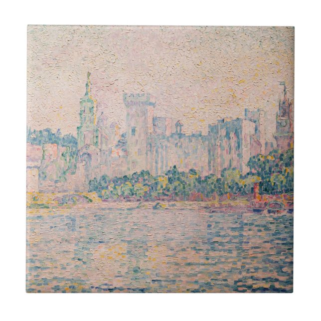 Paul Signac - Avignon, Morning Tile (Front)