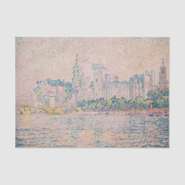 Paul Signac - Avignon, Morning Tissue Paper (Front)