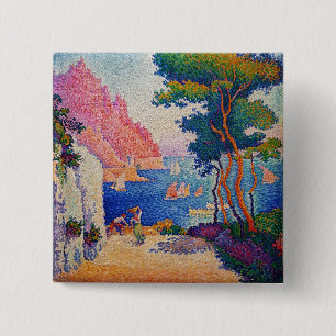 Paul Signac - Capo di Noli 15 Cm Square Badge