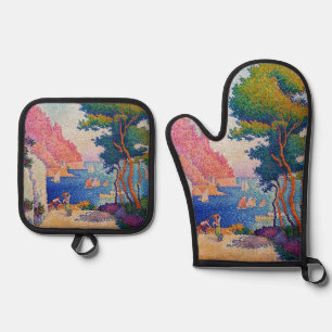 Paul Signac - Capo di Noli Oven Mitt & Pot Holder Set
