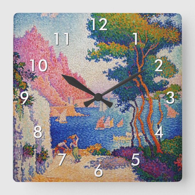 Paul Signac - Capo di Noli Square Wall Clock (Front)