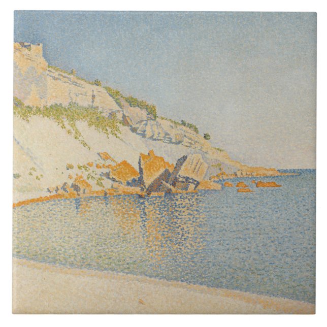 Paul Signac - Cassis, Cap Lombard, Opus 196 Tile (Front)