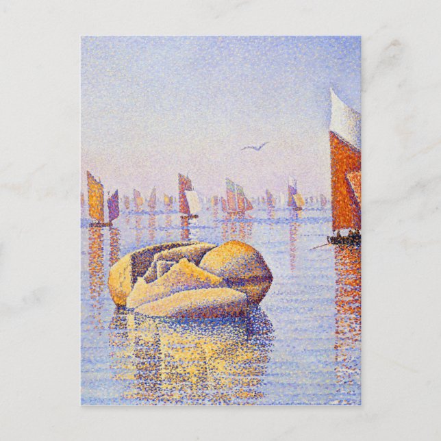 Paul Signac - Concarneau, Quiet Morning Postcard (Front)
