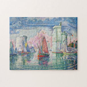 Paul Signac - Entrance of La Rochelle Harbor Jigsaw Puzzle