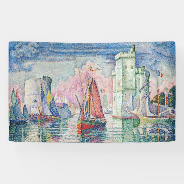 Paul Signac - Entrance of La Rochelle Harbour Banner (Horizontal)