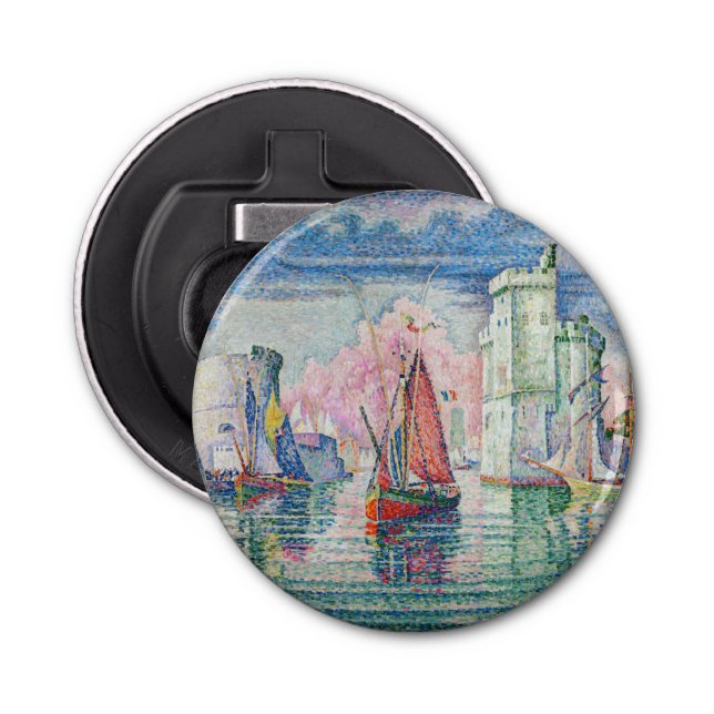 Paul Signac - Entrance of La Rochelle Harbour Bottle Opener (Front)