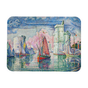 Paul Signac - Entrance of La Rochelle Harbour Magnet