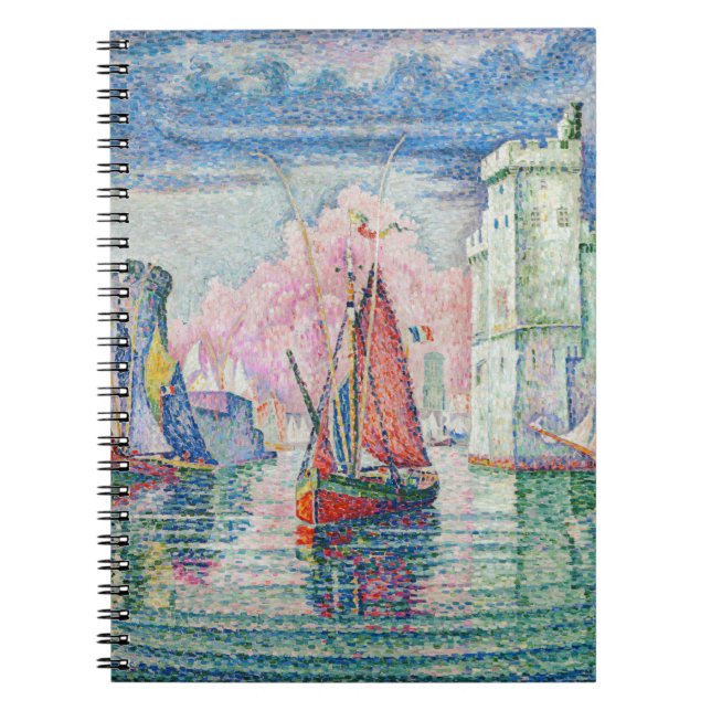 Paul Signac - Entrance of La Rochelle Harbour Notebook (Front)