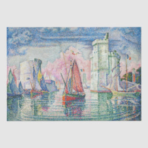 Paul Signac - Entrance of La Rochelle Harbour Tissue Paper