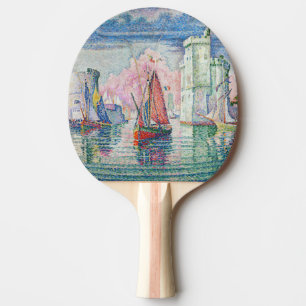 Paul Signac - Entrance of La Rochelle Ping Pong Paddle