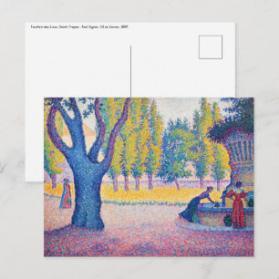 Paul Signac - Fountain des Lices, Saint-Tropez Postcard