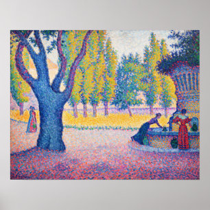 Paul Signac - Fountain des Lices, Saint-Tropez Poster