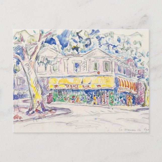 paul signac maison de van gogh arles 1933 postcard (Front)