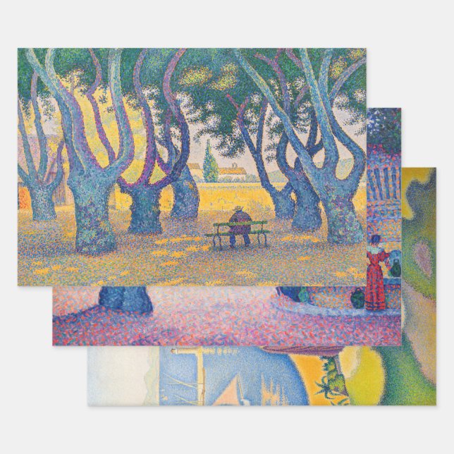 Paul Signac - Masterpieces Selection Wrapping Paper Sheet (Set)