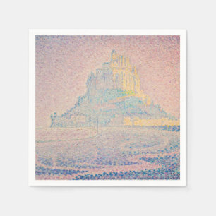 Paul Signac - Mont Saint Michel, Fog and Sun Napkin