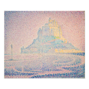 Paul Signac - Mount Saint Michel Fog and Sun Photo Print