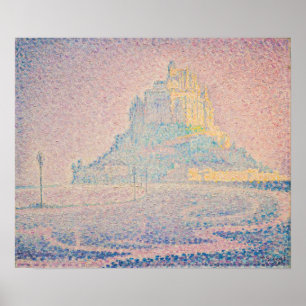 Paul Signac - Mount Saint Michel Fog and Sun Poster