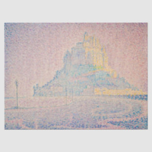 Paul Signac - Mount Saint Michel Fog and Sun Tissue Paper