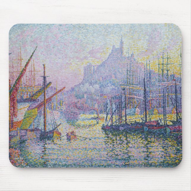 Paul Signac - Notre-Dame-de-la-Garde, Marseille Mouse Mat (Front)