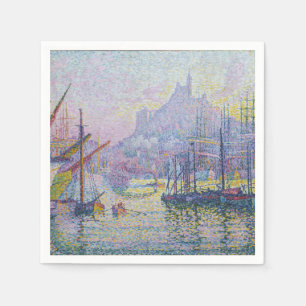 Paul Signac - Notre-Dame-de-la-Garde, Marseille Napkin
