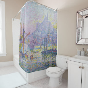 Paul Signac - Notre-Dame-de-la-Garde, Marseille Shower Curtain