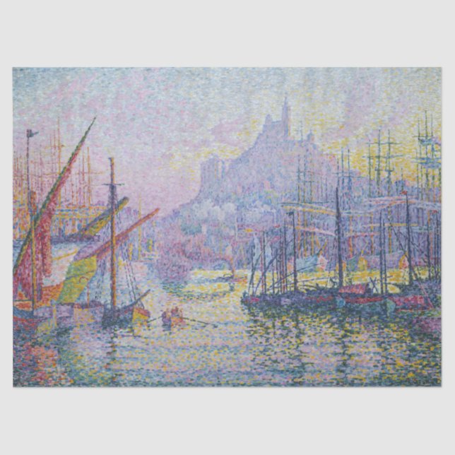 Paul Signac - Notre-Dame-de-la-Garde, Marseille Tissue Paper (Front)