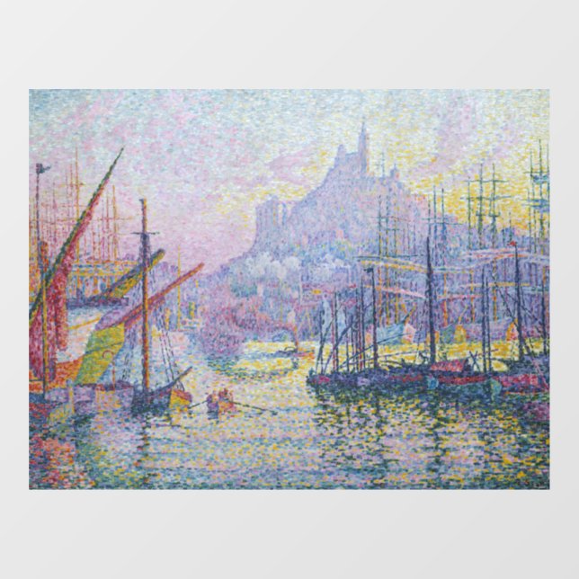 Paul Signac - Notre-Dame-de-la-Garde, Marseille Window Cling (Sheet)