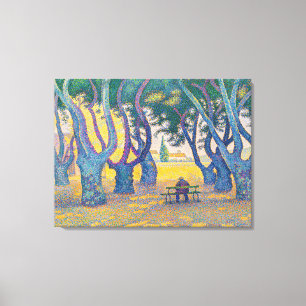 Paul Signac - Place des Lices, Saint-Tropez Canvas Print