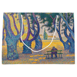 Paul Signac - Place des Lices, Saint-Tropez Large Gift Bag