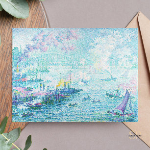 Paul Signac Port of Rotterdam Painting Art Print Postcard