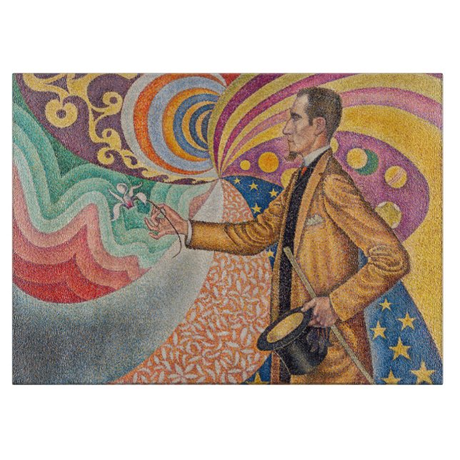 Paul Signac - Portrait of M Felix Feneon, Opus 217 Cutting Board (Front)