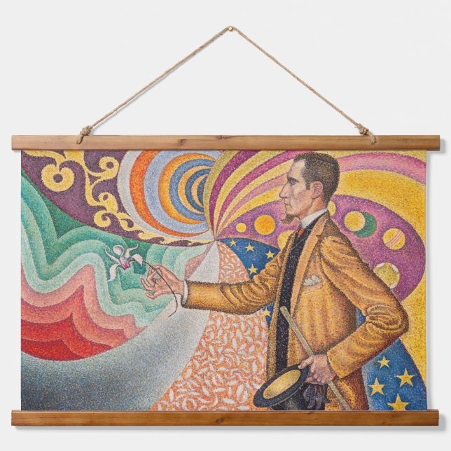 Paul Signac - Portrait of M Felix Feneon, Opus 217 Hanging Tapestry (Front)