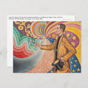 Paul Signac - Portrait of M Felix Feneon, Opus 217 Postcard